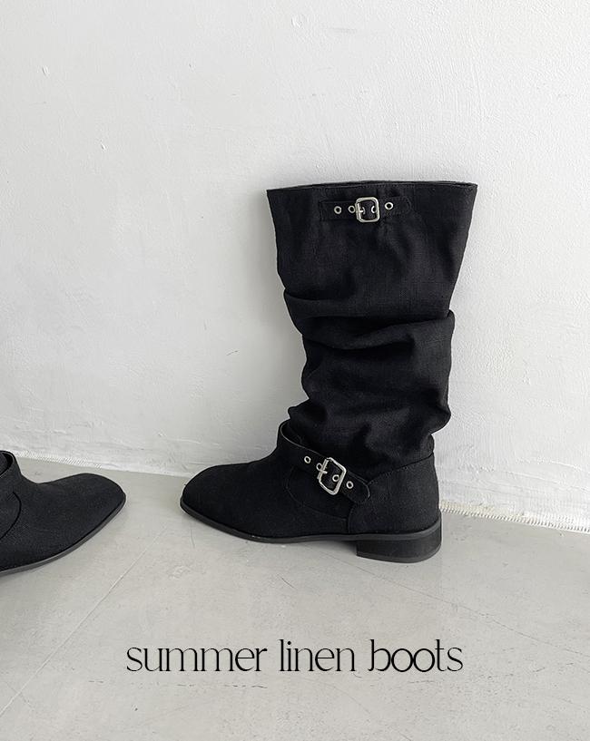 [240사이즈] 썸머 린넨 부츠