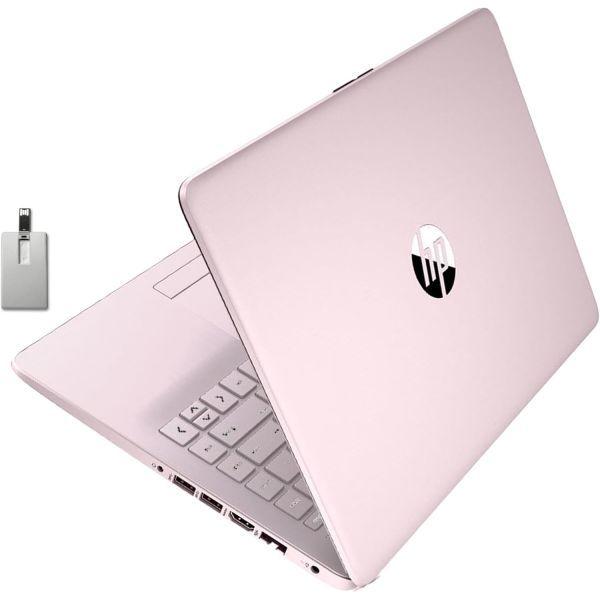 HP 스트림 14인치 HD 브라이트뷰 노트북 인텔 셀러론 N4120 프로세서 16GB RAM 64GB 스토리지 그래픽 웹캠 1년 오피스 365 핑크 윈도우 11 S 32GB 핫, 16GB RAM |..., 1개