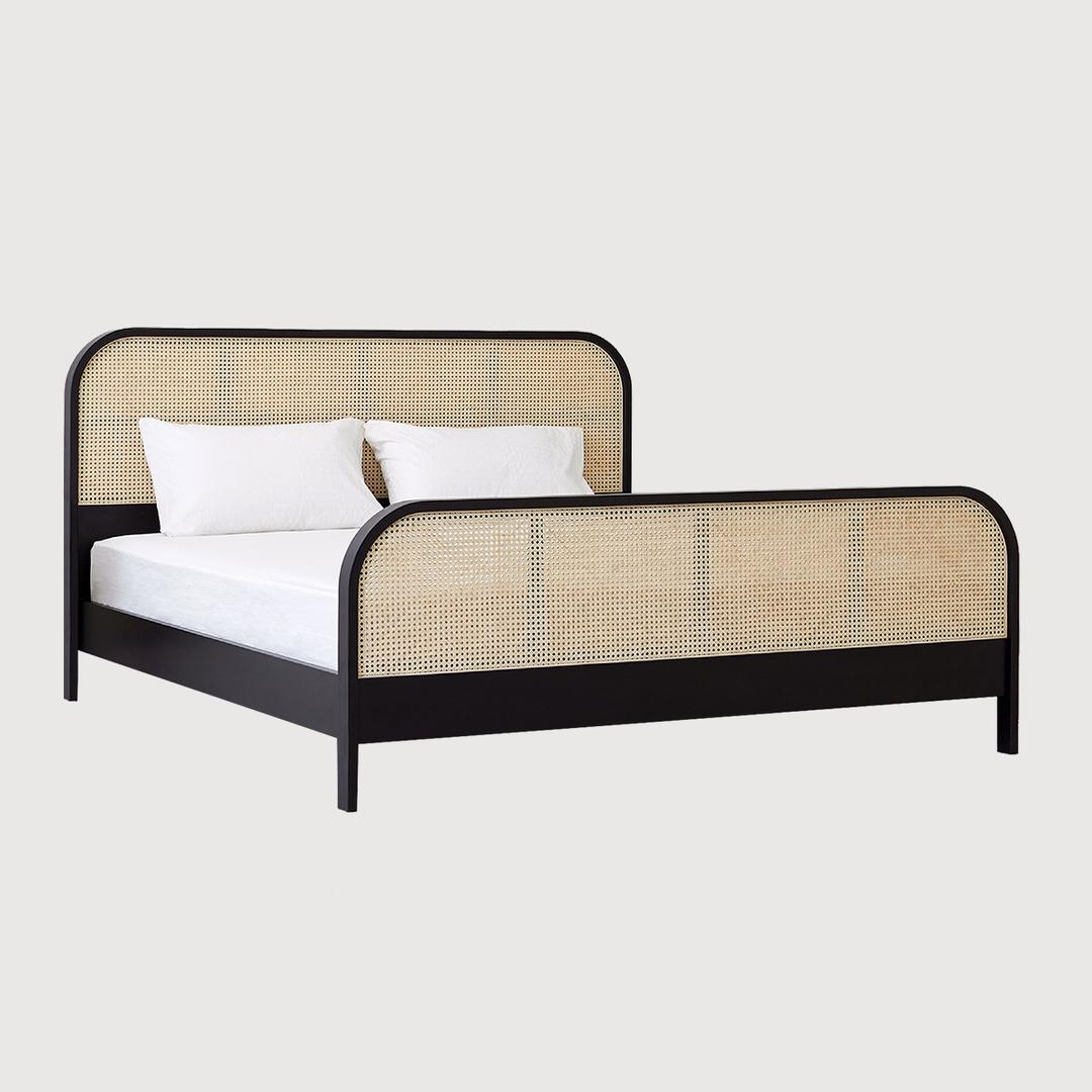 CANE bed, black (Q/K)