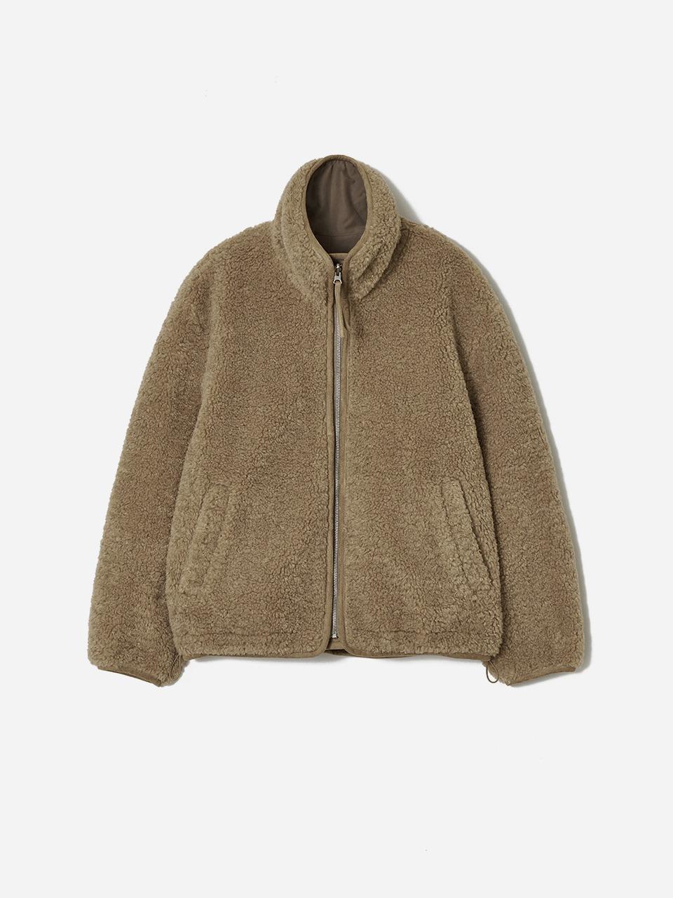 Reversible Shearing Jumper Beige