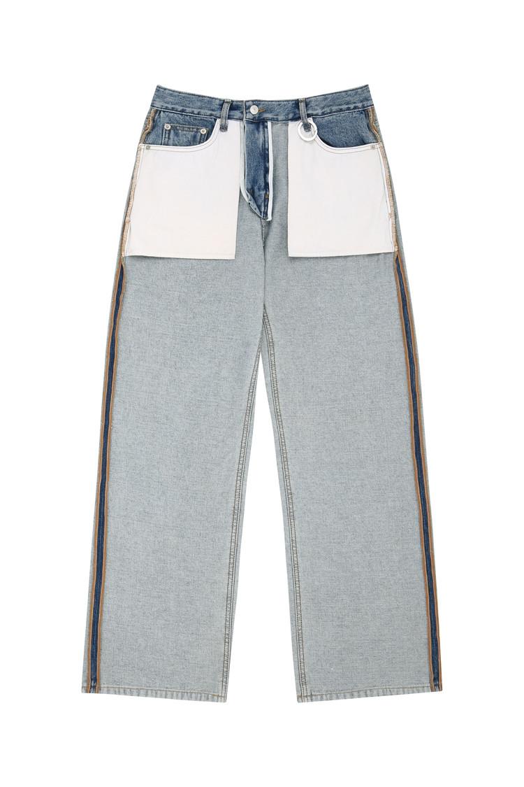 리버스 중청 데님팬츠