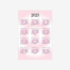 홀리피치프로젝트 | 2023 ANGEL HEART CALENDAR POSTER