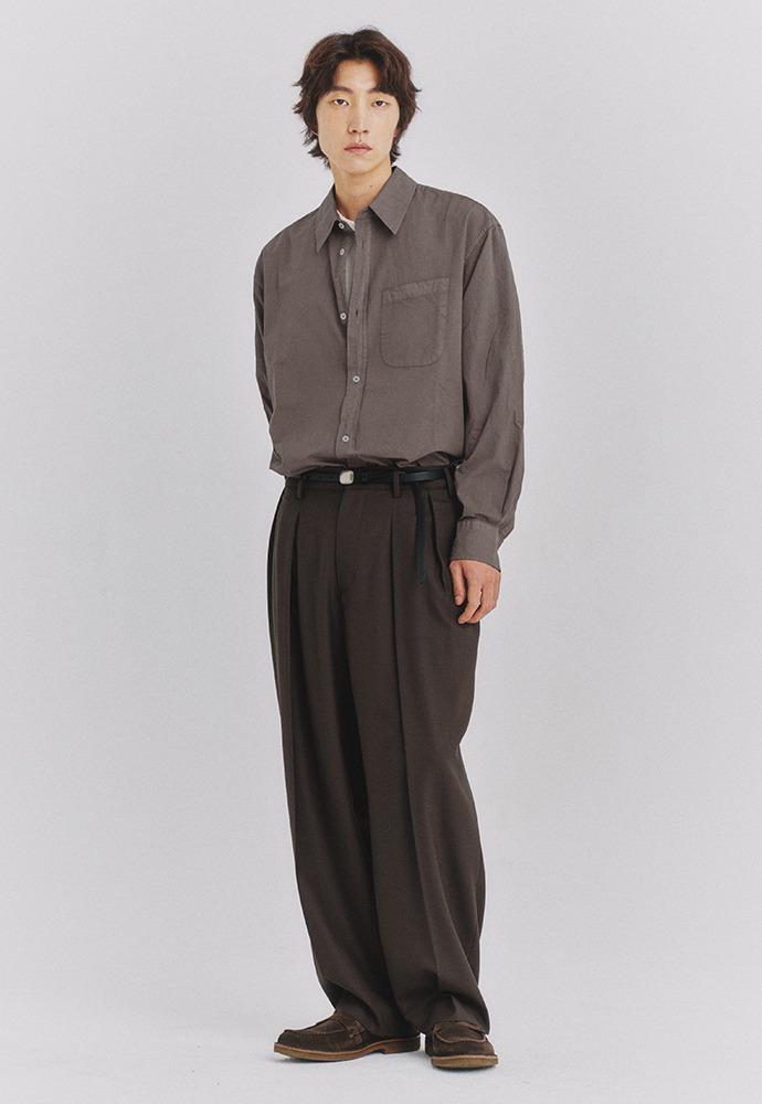 Plain Leather Belt_ Black
