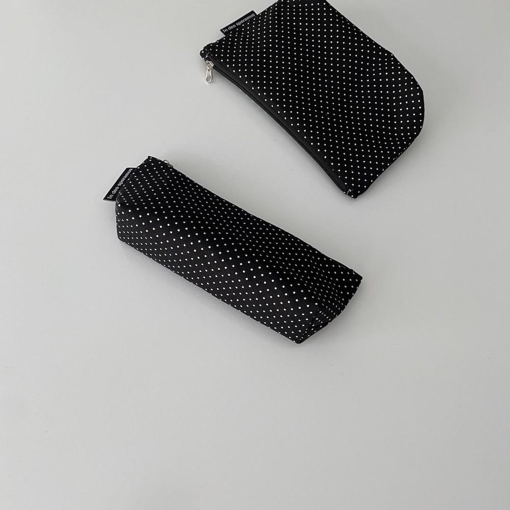 삼각 잔도트 필통