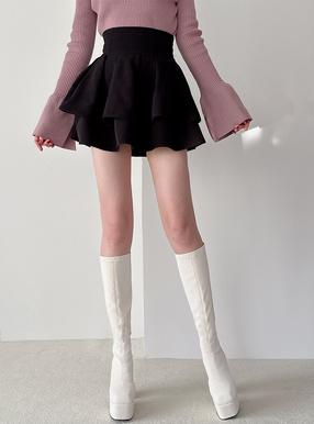 フリージア インパン裏地付きフレアミニスカート[gm772]