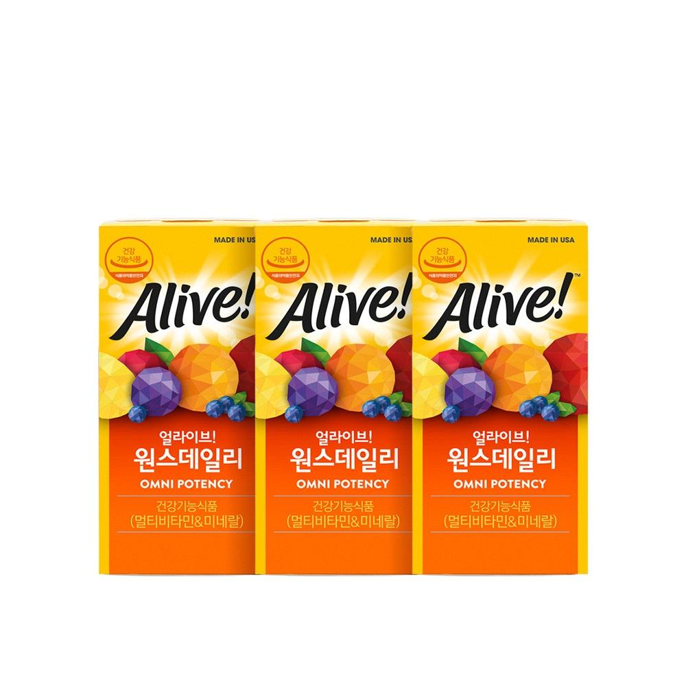 얼라이브 원스데일리 멀티 30정 3병 / 3개월분_24년7월31일까지