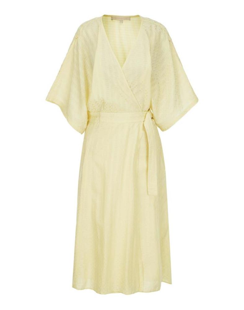 바네사브루노 패턴 면혼방 반팔원피스