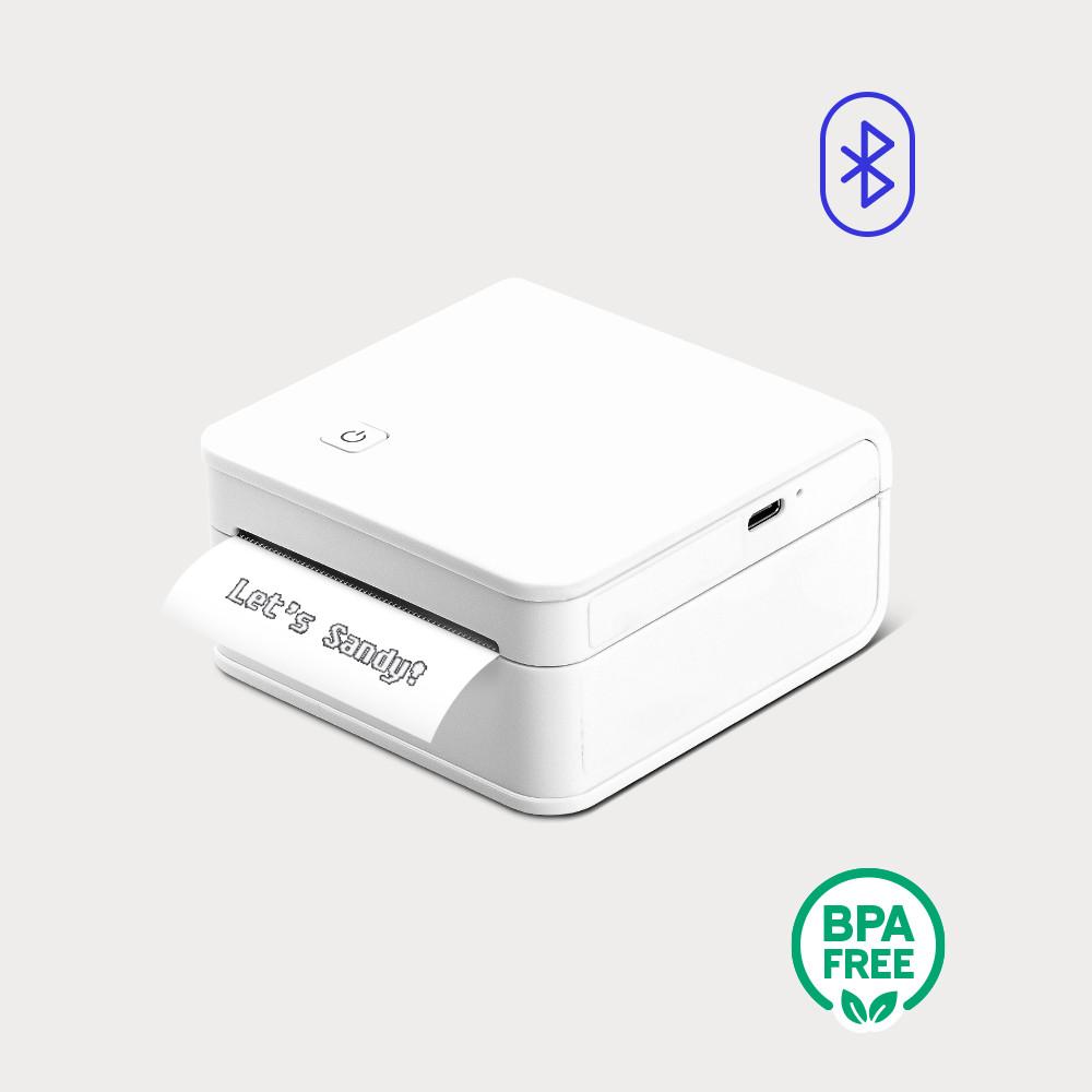 [샌디마로] 블루투스 어플로 간편하게 포토프린터+라벨프린터 샌디마로 화이트 sandymaro(화이트)+추가 사은품 증정