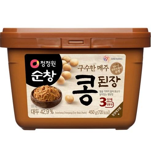 청정원순창 구수한 메주 콩된장, 450g, 1개 - 된장 | 쿠팡
