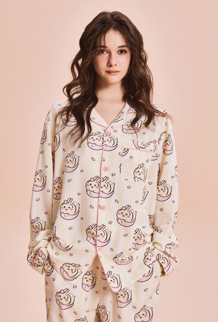 [먼작귀] 긴팔 파자마(LIGHT YELLOW)_SPPPG23U06