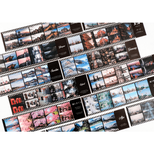 필름스티커 vol 3 세계 여행 도시 다이어리꾸미기 세트 핸드폰 아이패드 다꾸 - 팬시스티커 | 쿠팡