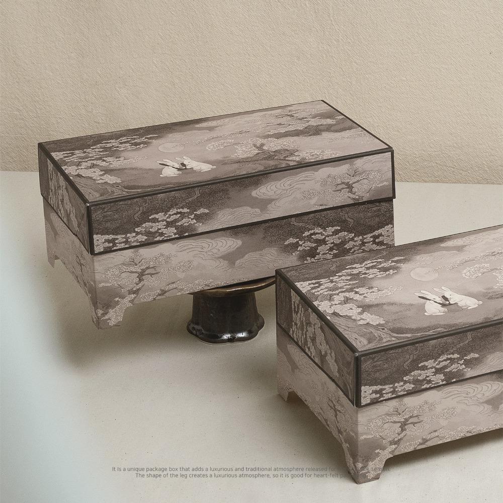 B75 달토끼정원 블랙 장식상자