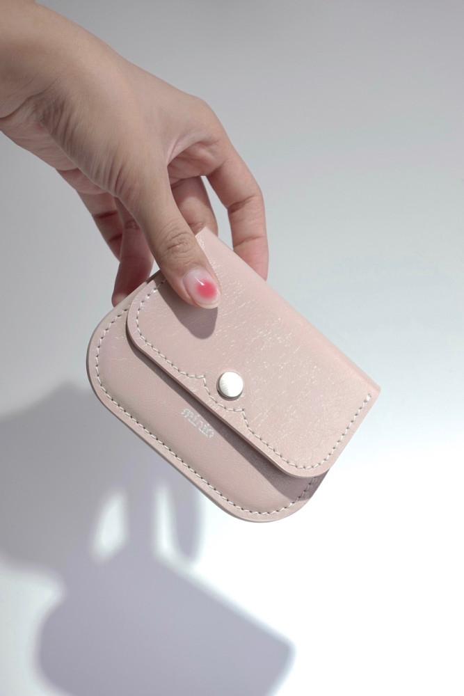 [minio] moono wallet (mute pink)