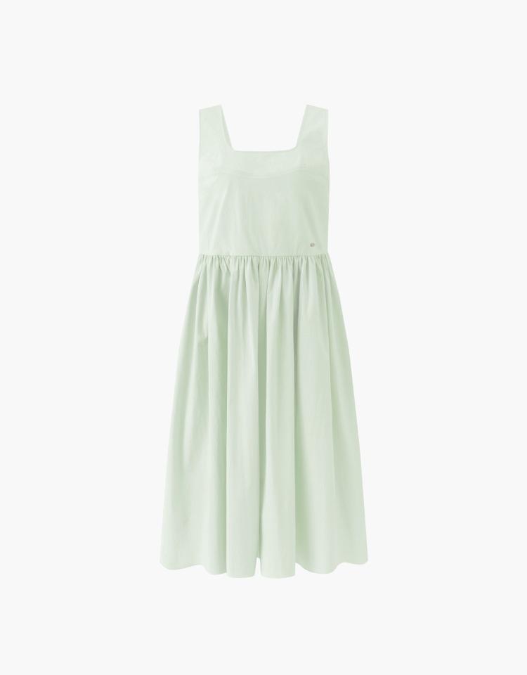 wide strap dress - mint