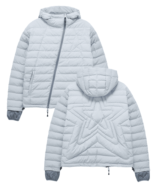DD star quilting light down jacket (SKY BLUE)