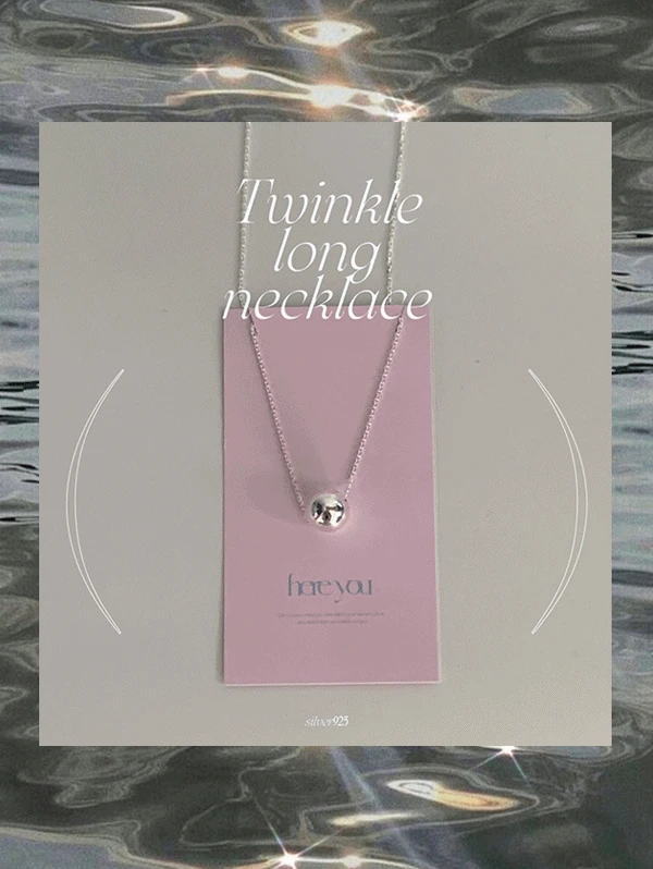 당일출고/주문폭주💍 [silver925/here you] twinkle long necklace (실버목걸이/쥬얼리/롱목걸이/실버악세사리/레이어드)