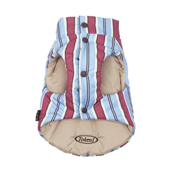 REVERSIBLE PADDED VEST_SKY/BEIGE