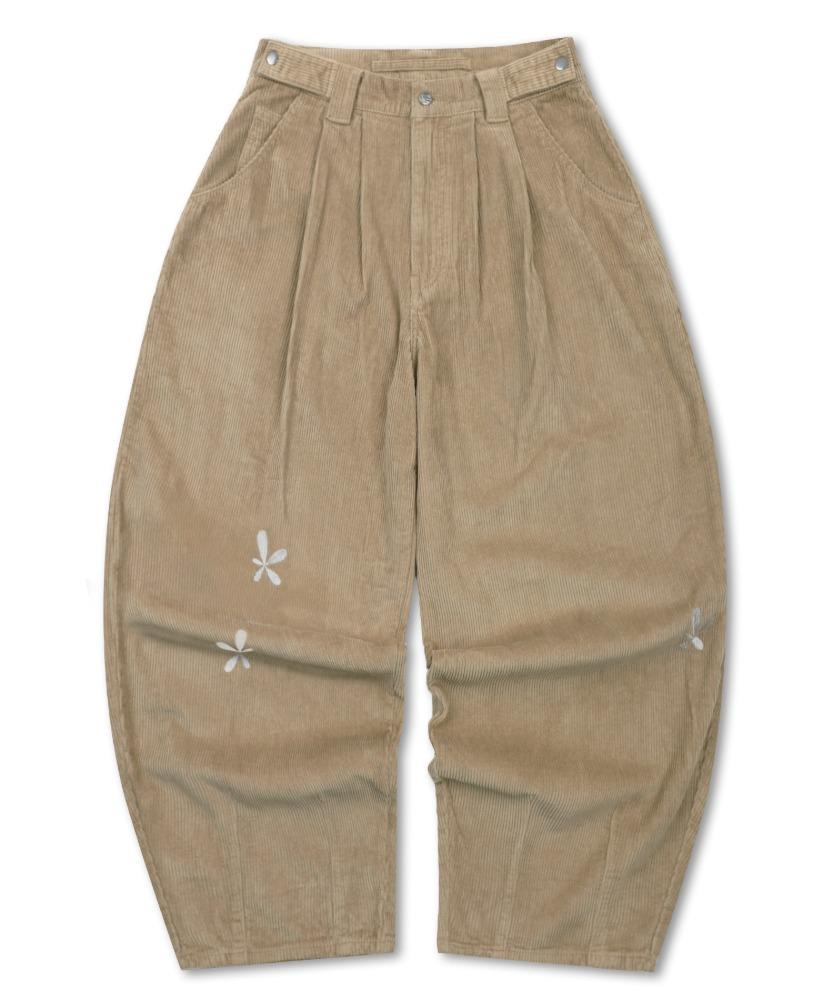 GZP001 투턱 코듀로이 벌룬 팬츠 (BEIGE)