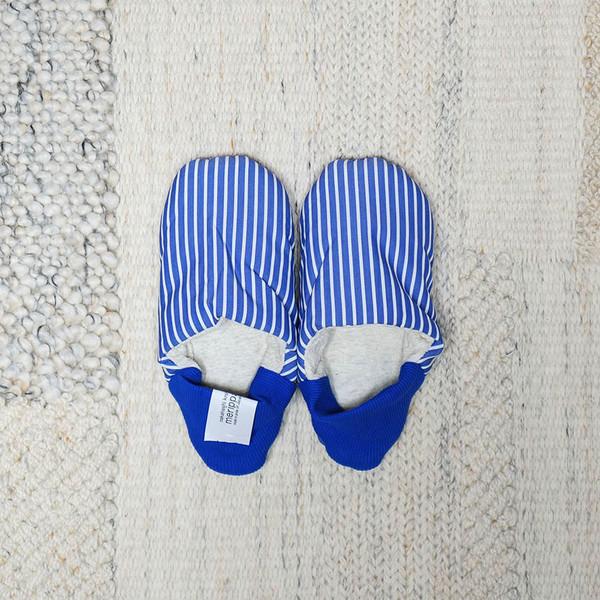 메리파_ 룸 슈즈 (스트라이프/ 블루)