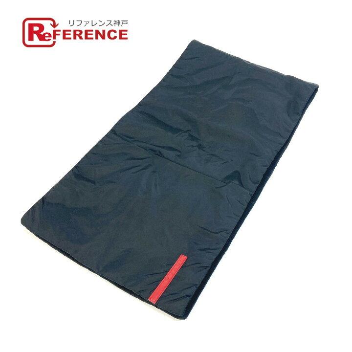 PRADA プラダ  プラダスポーツ ロゴ ファッション小物 マフラー ナイロン  レディース ブラック 【中古】 | ブランドショップ　リファレンス