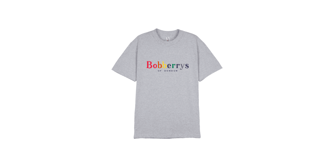 o8o 2020 밥벌이 무지개 반팔 티셔츠_그레이 ㅣ 마플샵