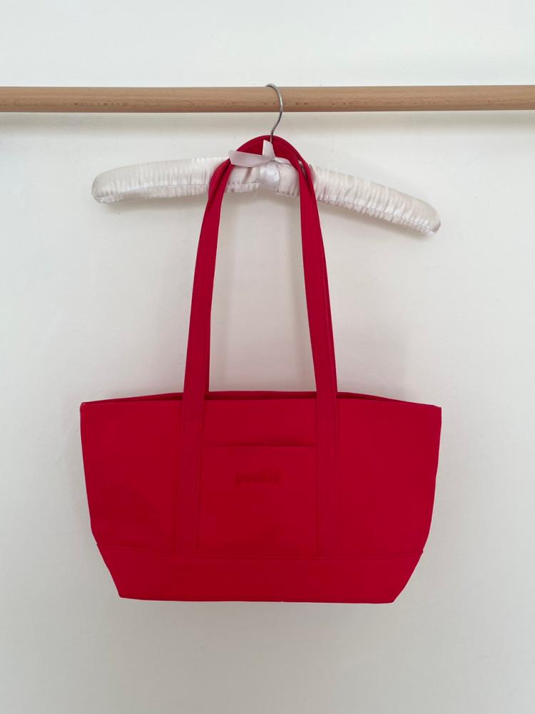yodelmade bag 캔버스 심플 쇼퍼백 레드 red