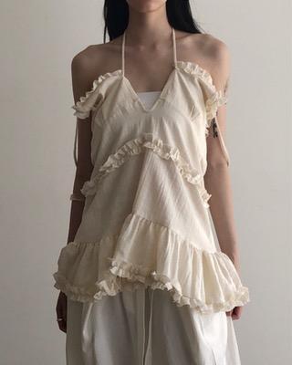 various frill sleeveless (2color)