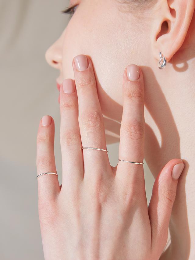 💛리뷰100개 돌파💛[셀럽 착용]slim layered 3set ring