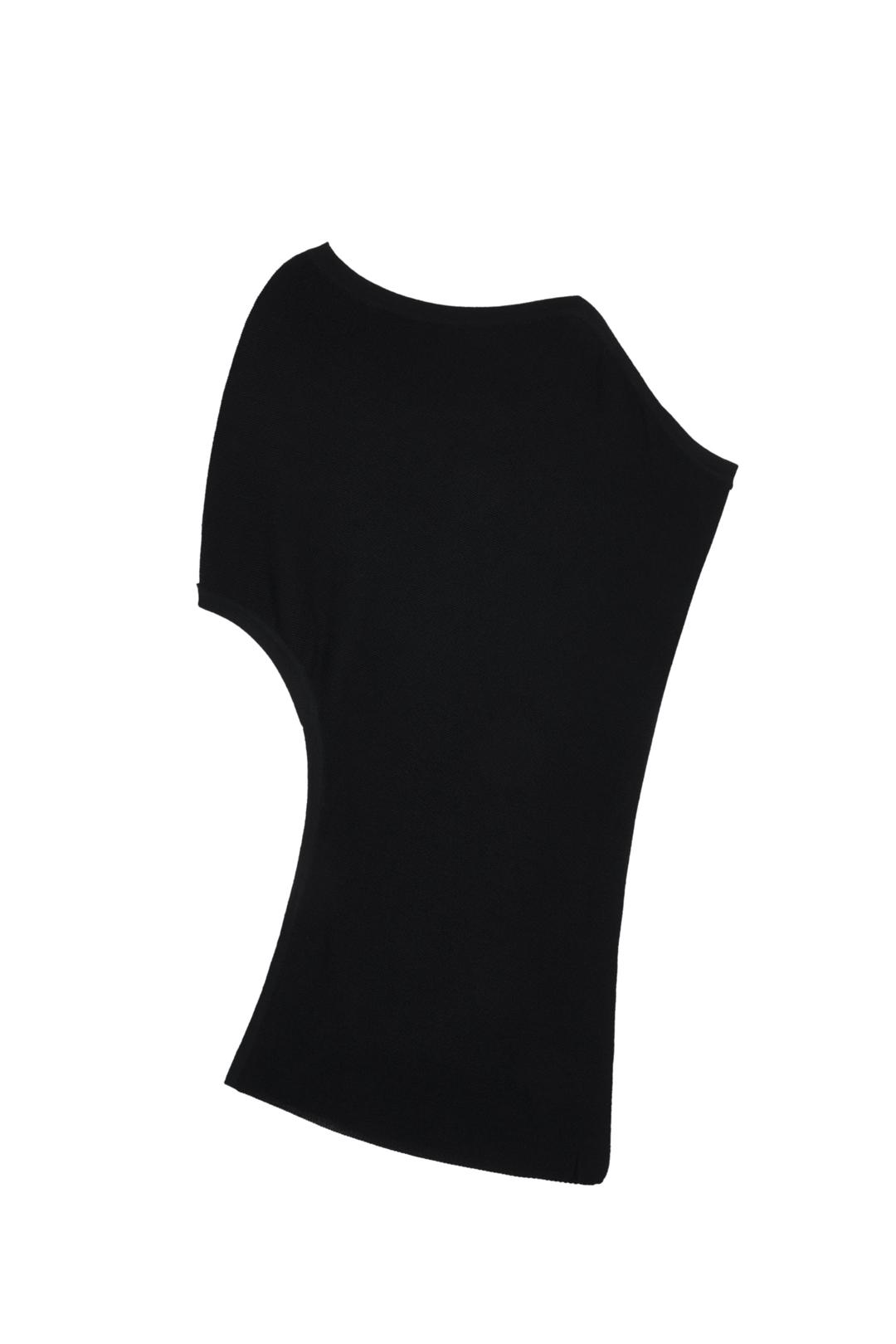 UNBAL OFF-SHOLDER KNIT (BLACK)
