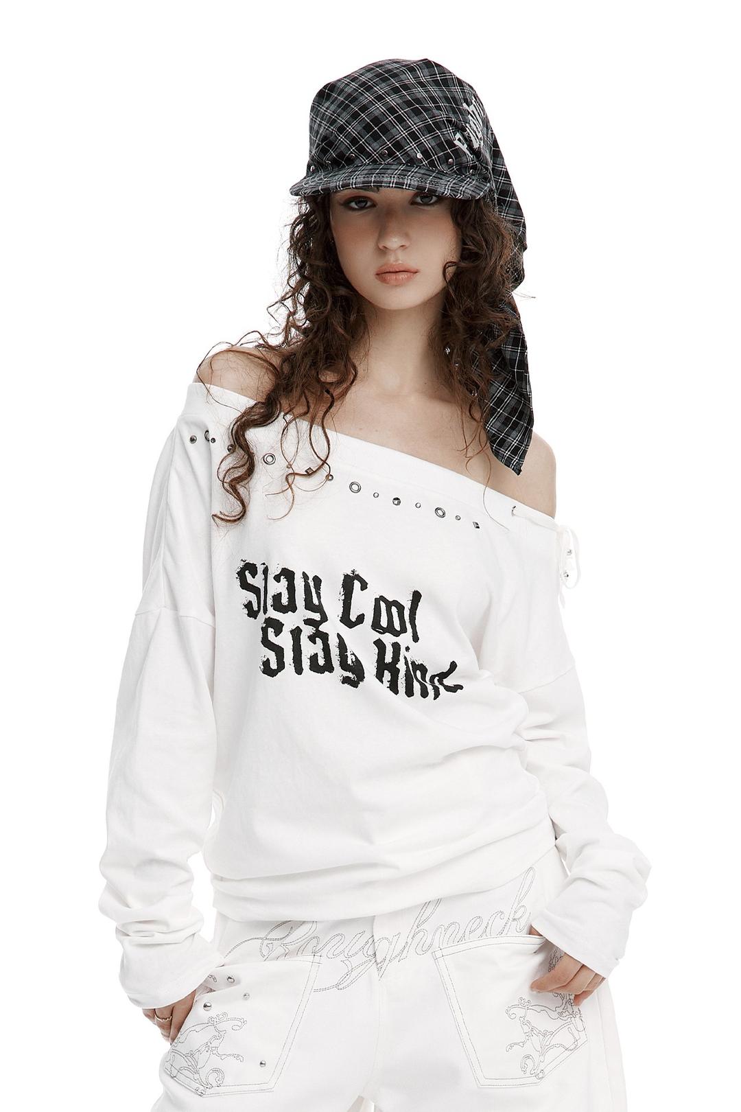 Slay Off-Sholder Top White