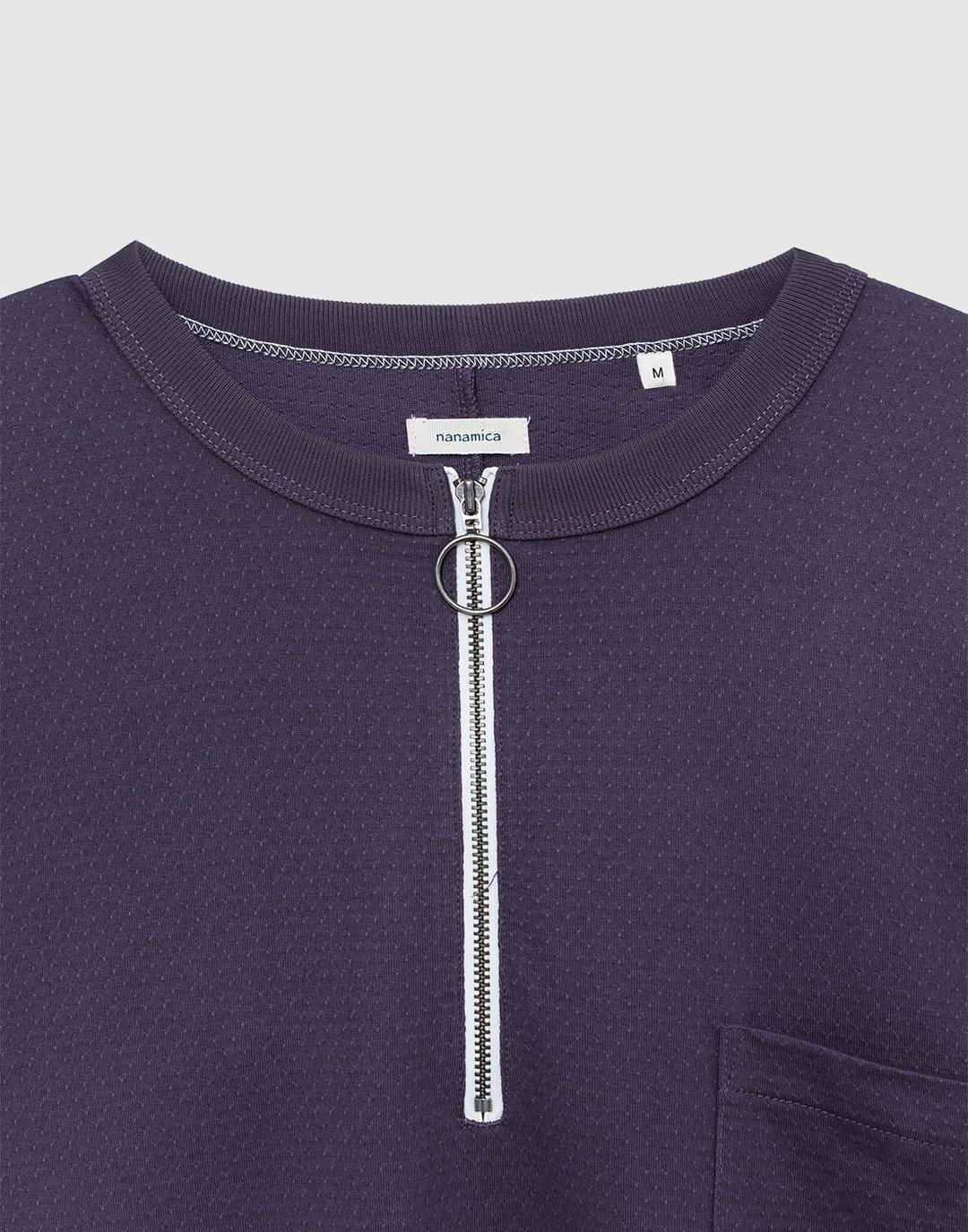 Half Zip L/S Tee (Vintage Navy)