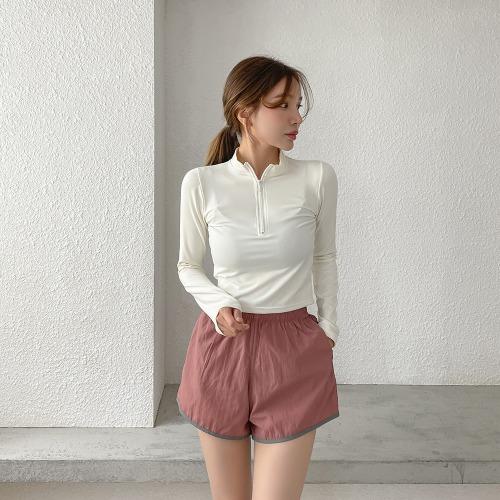 프레첼 배색 비치팬츠