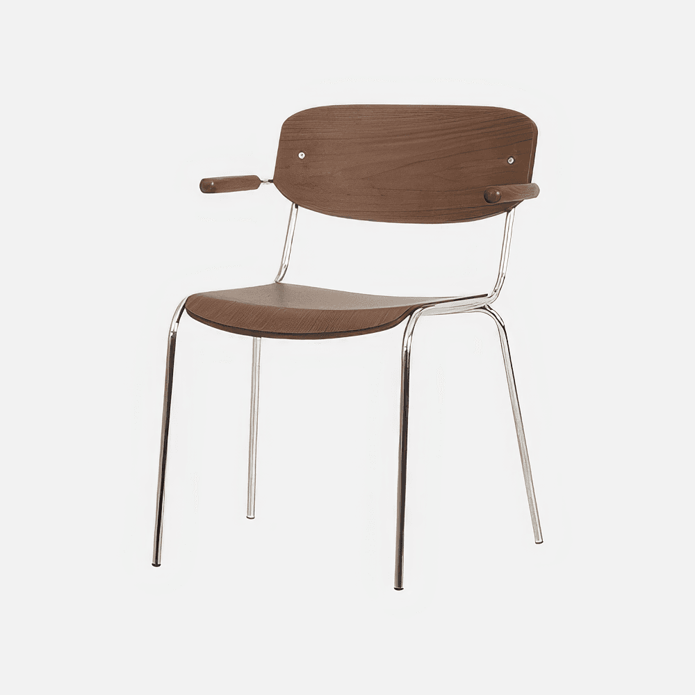 칼리프 암체어 - 월넛