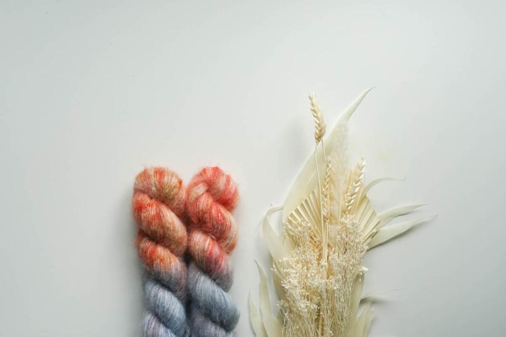 Zakami  자카미 베이비 수리 알파카 핸드다잉 얀  Baby suri alpaca 수입실 대바늘 실 니트하임