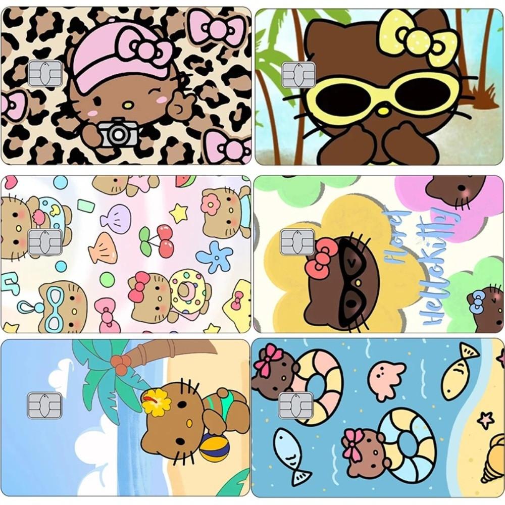 헬로키티 화와이 여름 태닝 카드 스티커 유니크 스티커 꾸미기