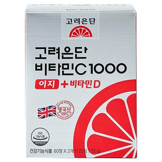고려은단 비타민C1000 이지+비타민D 120정 (60일분)