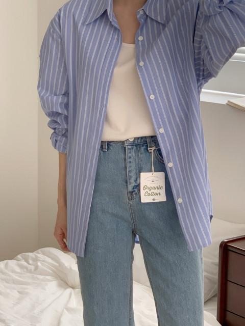 리브레 모노 스트라이프 셔츠 3color