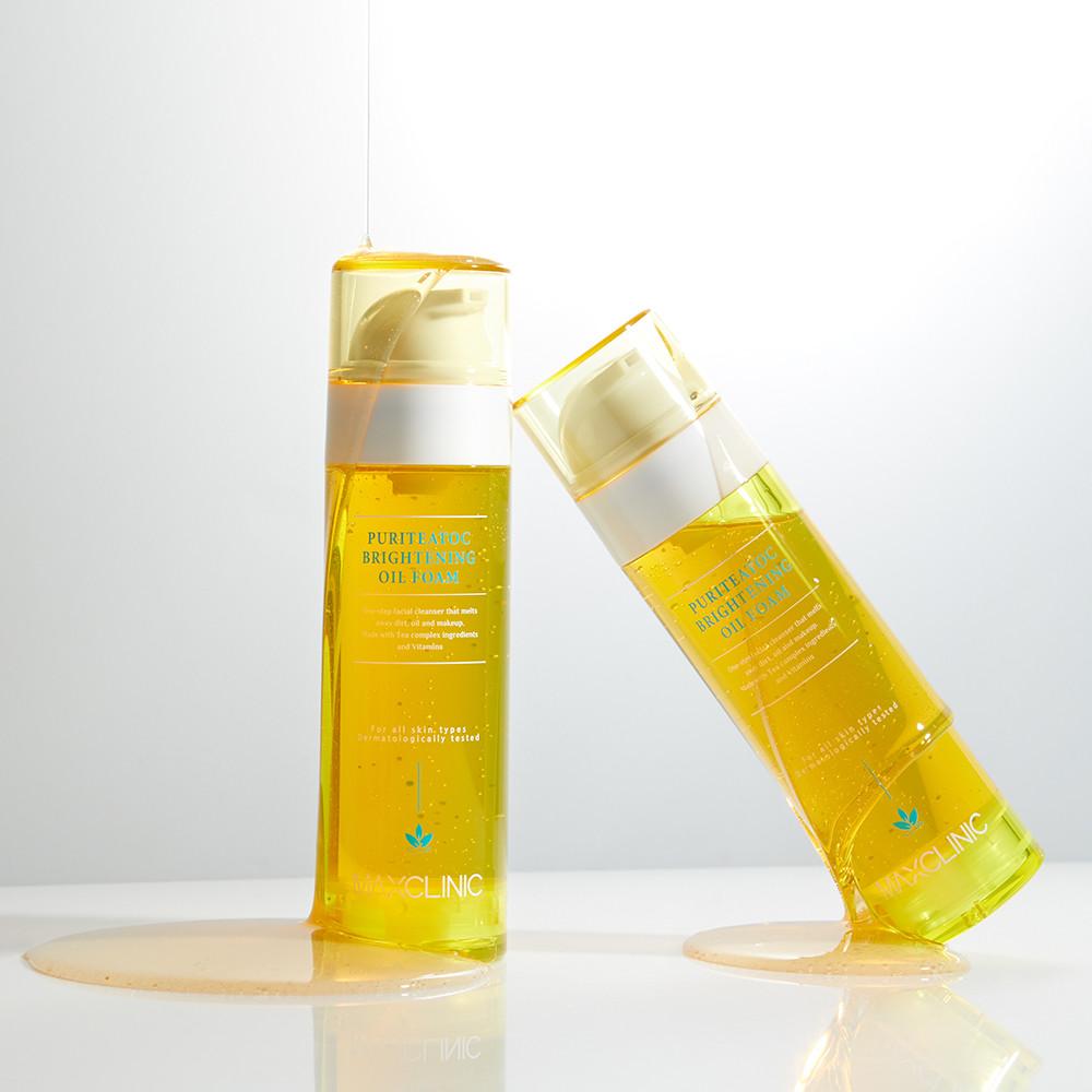 (1+1) 맥스클리닉 반전클렌저 오일투폼 퓨리티톡 브라이트닝 110g