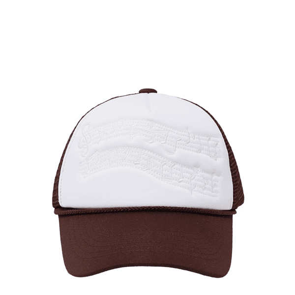 MUSIC SHEET MESH CAP (BROWN)