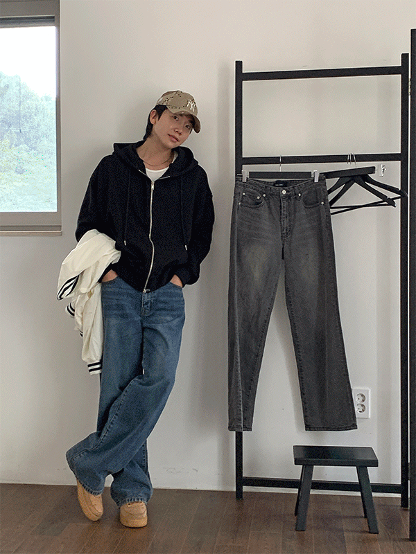 월렛 데일리 세미와이드 데님팬츠 [*700장 돌파]