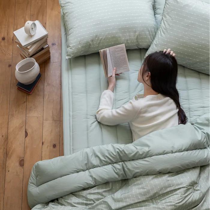 알러메디 코티지 알러지케어 사계절/겨울 차렵이불 그린 (S/SS,Q,K/LK)