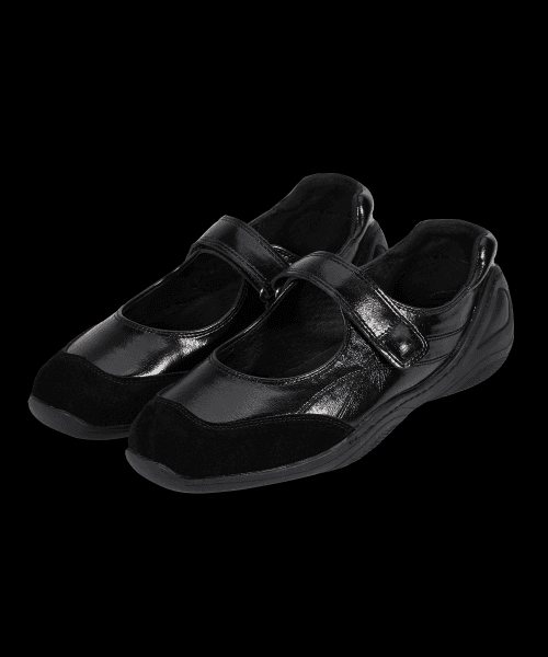 프롬 메리제인 리얼소가죽 키높이 슈즈 블랙(3cm/6cm)