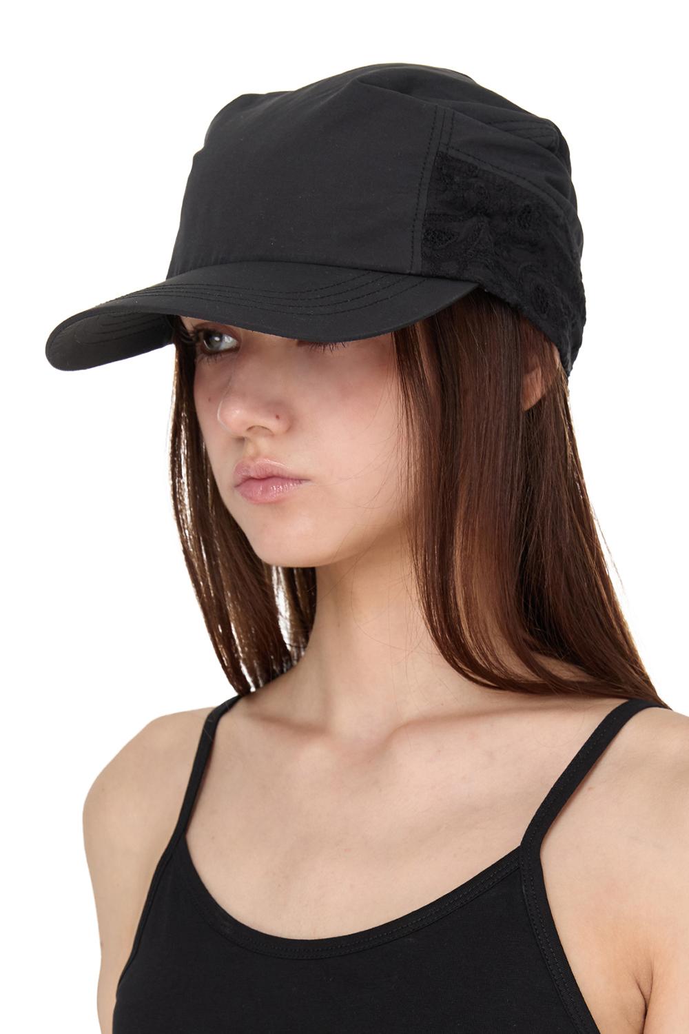 Punching Paisley Scarf Cap, BLACK