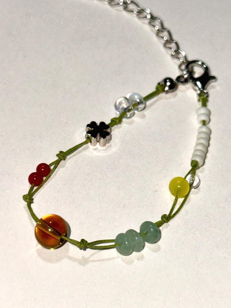 [너뜨] 클로버 풀잎 팔찌