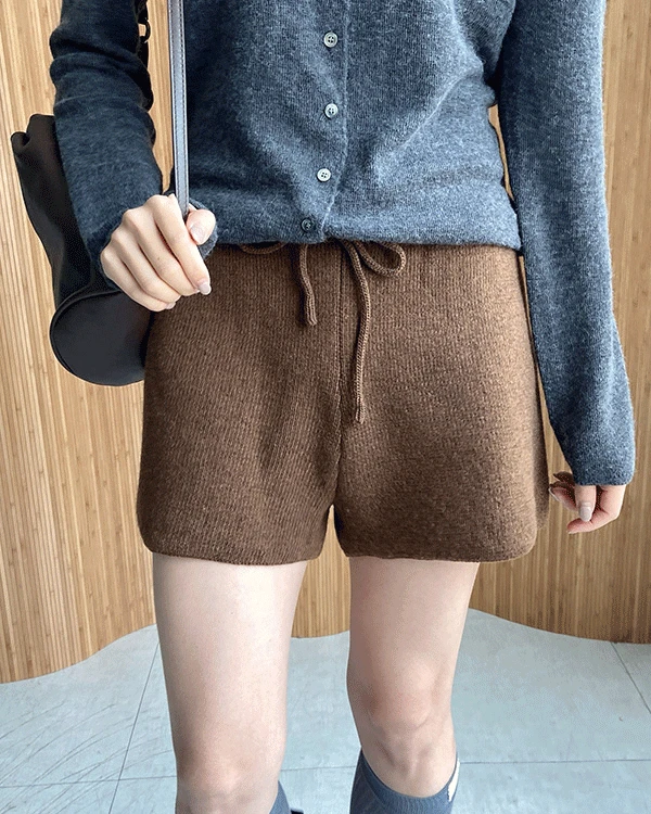 25FW 울 니트 숏팬츠