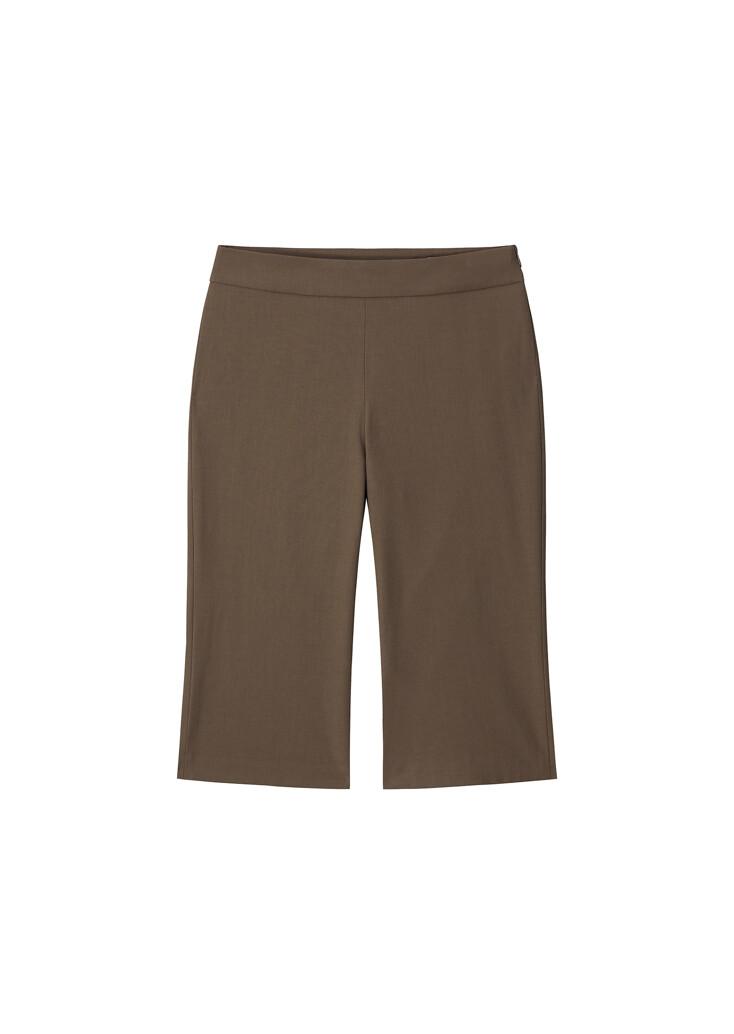 시크 카프리 팬츠 - 브라운