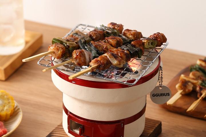 야끼니꾸 화로대 가정용 1인 황토 숯불 미니화로