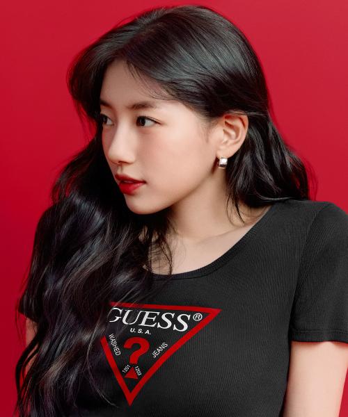 [SUZY] 2color 오리지널 삼각 골지 반팔티 OQ2K5405