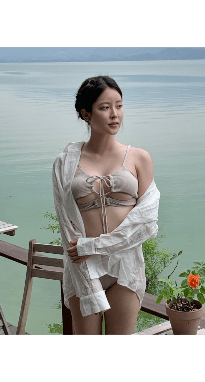 {자체제작}  Lake bikini - beige