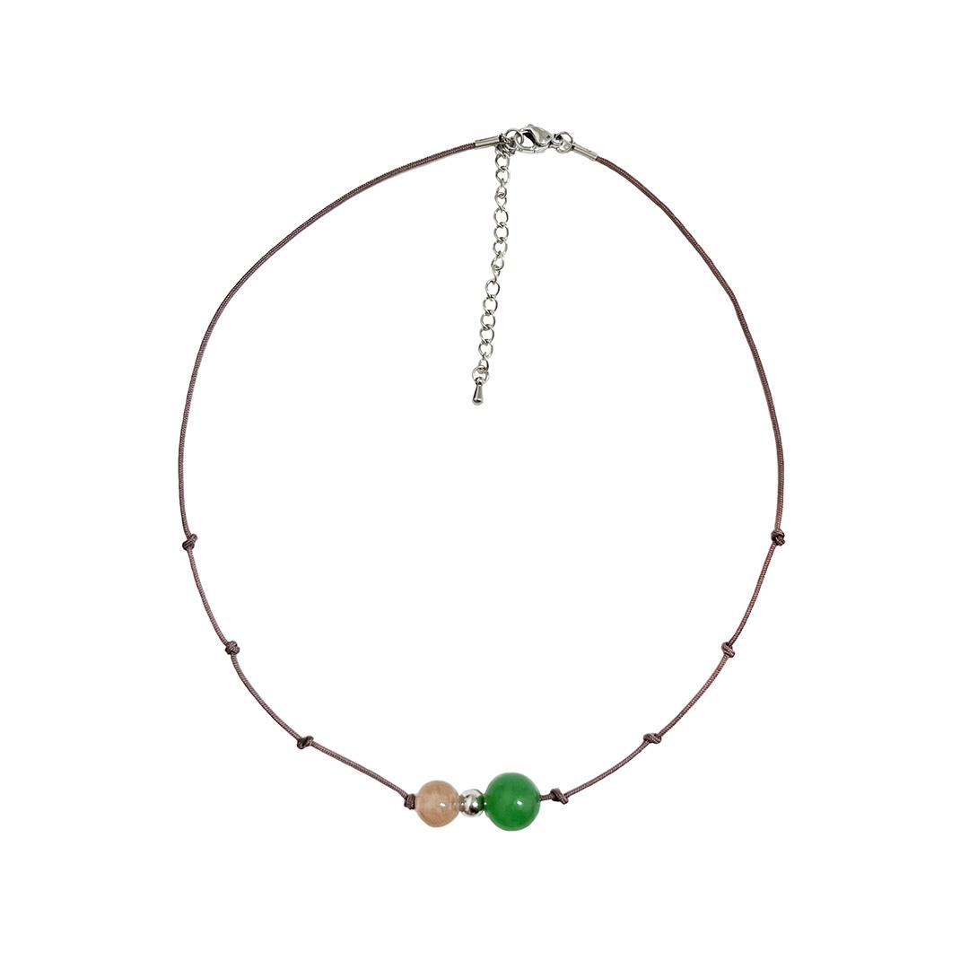 GREEN BEAD NECKLACE
